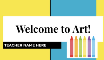 Welcome To Art Powerpoint Worksheets Teaching Resources Tpt