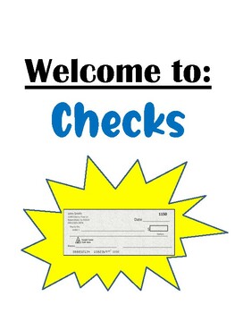 Preview of Welcome to Checks - learn about banks, terms, and practice check writing