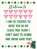 Welcome to Class Greeting Cards (Tropical Theme Set)