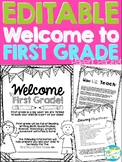 Welcome to FIRST GRADE Editable Information Packet for Parents
