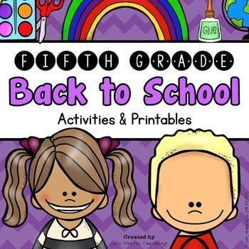 Preview of 5th Grade Back to School Activities (First Week of School Beginning of the Year)
