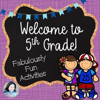 Preview of Welcome to Fifth Grade: Fabulously Fun Activities for the First Week of School