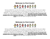 Welcome to First Grade share bag