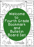 Welcome to Fourth Grade Coloring Page Bookmarks Bulletin B