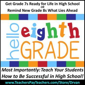 Preview of Welcome to Grade 8 - How to Prepare & What to Expect from High School