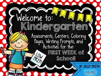 Preview of Kindergarten Beginning of the Year Activities {Welcome to Kindergarten!}