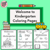 Welcome to Kindergarten Back to School Coloring Pages