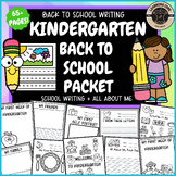 Welcome to Kindergarten Back to School Writing for First M