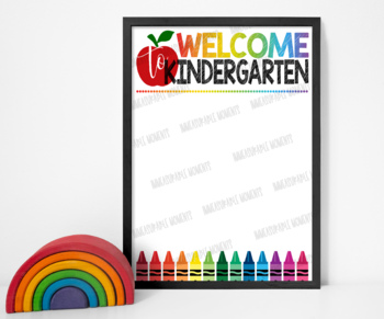 Preview of Welcome to Kindergarten Blank Announcement Letter
