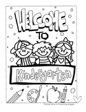 Welcome to Kindergarten! Coloring page
