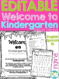 Welcome to Kindergarten Editable Parent Packet BUNDLE (Eng