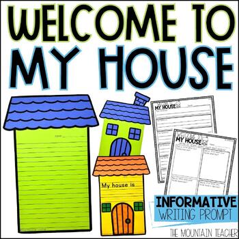 Preview of My House Descriptive Writing Worksheets with My Dream House Craft