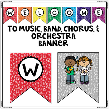 Preview of Welcome to Music Banner - Band - Chorus - Orchestra