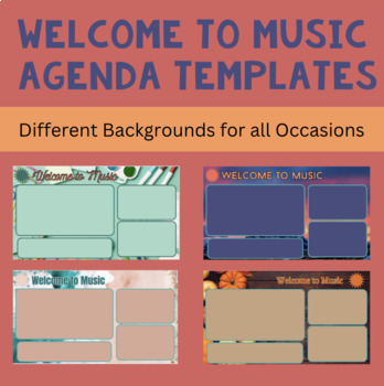Preview of Welcome to Music Google Slide Agenda Templates