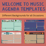 Welcome to Music Google Slide Agenda Templates