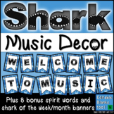 Welcome to Music Posters: Music Bulletin Board Set - Shark Theme