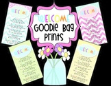 "Welcome to My Class" Goodie Bag Prints!