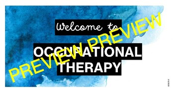 Preview of Welcome to OT - Bulletin Board/ Door - Middle school- Occupational therapy