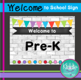 Welcome to Preschool Sign
