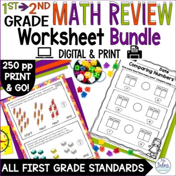 Preview of Back to School Review Activities All Standards 2nd Grade Math