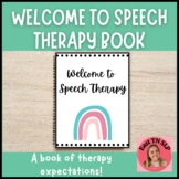 Welcome to Speech Therapy Book | First Week of School | NO