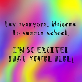 Preview of Welcome to Summer School (FONT)