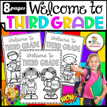 Welcome to Third Grade Back to School Coloring Sheets - Fun Welcome to ...