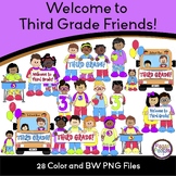 Welcome to Third Grade Friends Clip Art