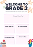 Welcome to grade 3 letter