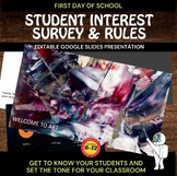 Welcome to my Classroom Interest Survey &  Rules - Editabl
