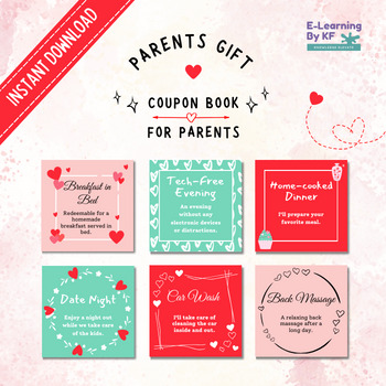 Preview of Coupon book for parents Valentine gift