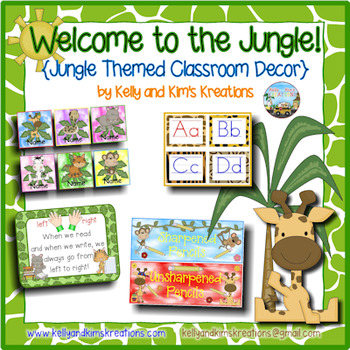 Preview of Welcome to the Jungle! {Jungle Themed Classroom Décor}