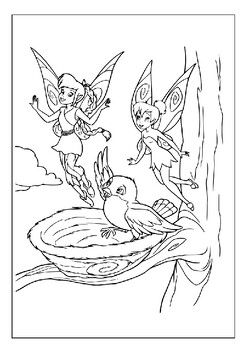 tinkerbell and friends coloring pages for kids