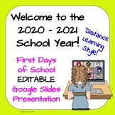 Welcome to the New School Year in Distance Learning: EDITA