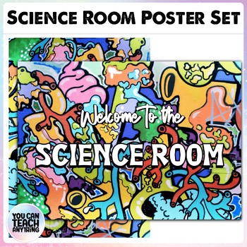 Preview of Welcome to the Science Room Poster Graffiti Style High School Science Class