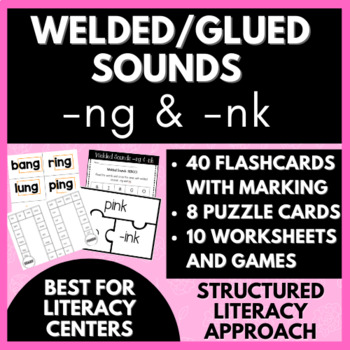 Preview of Welded/Glued Sounds ng and nk | Word Study | NO PREP