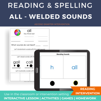 Preview of Welded Sound ALL Reading & Spelling Lesson INCLUDES DIGITAL