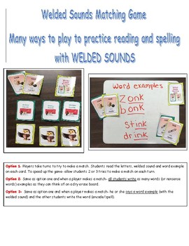 Welded Sounds Step 2 1 (glued sounds) Matching Spelling and Reading