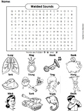 Welded Sounds Activity Word Search/ Coloring Sheet (Phonic