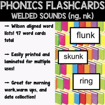 Preview of Welded Sounds (ng, nk) Word Cards