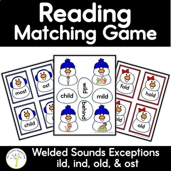 Preview of Welded or Glued Exception Sounds Matching Games for Winter
