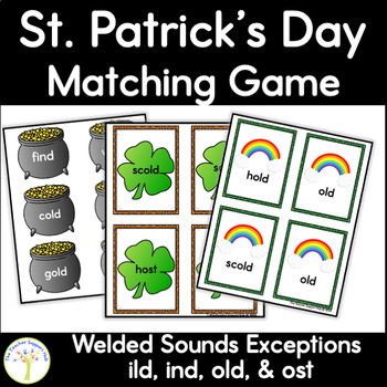 Preview of Welded or Glued Sounds Exceptions Matching Games for St. Patrick's Day