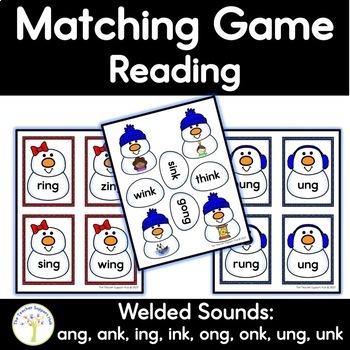 Preview of Welded or Glued Sounds NG and NK Matching Games for Winter