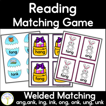 Preview of Welded or Glued Sounds ng and nk Matching Games for Easter