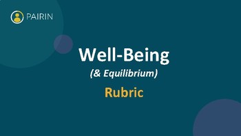 Preview of Well-Being Rubric