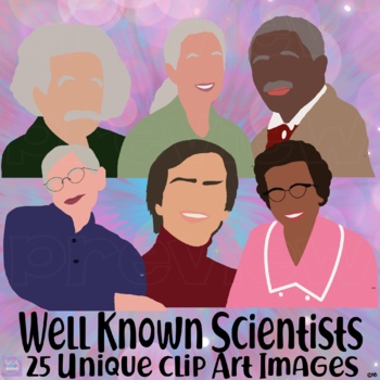 Preview of Well Known Scientists Clip Art Set