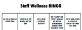 Wellness Bingo for Staff and Students