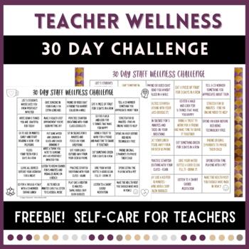 Preview of Wellness Program for Teachers (Freebie)
