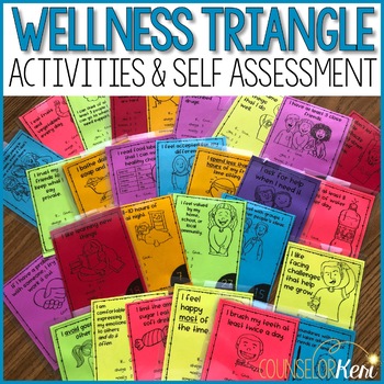 Preview of Wellness Triangle Classroom Guidance Lessons: Healthy Lifestyle Activities