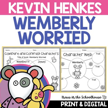 Preview of Wemberly Worried Activities | Kevin Henkes Book Study